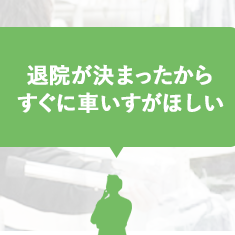 退院が決まったからすぐに車いすがほしい